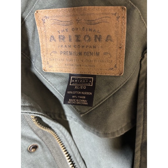 Arizona Jean Company Army Green Jacket Size XL - Picture 2 of 5